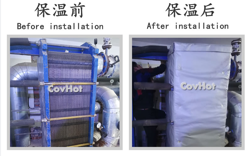 板式<a href=http://m.jmwfg.com.cn/e/tags/?tagname=%E6%8D%A2%E7%83%AD%E5%99%A8%E4%BF%9D%E6%B8%A9 target=_blank class=infotextkey>換熱器保溫</a>套,板換保溫罩